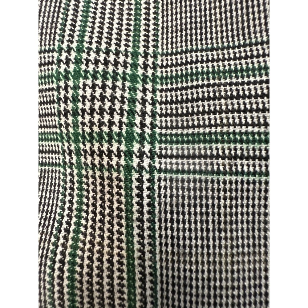 Nasty Gal Green Black Plaid Mini Skirt Faux Wrap Womens Size 6 - Picture 11 of 11